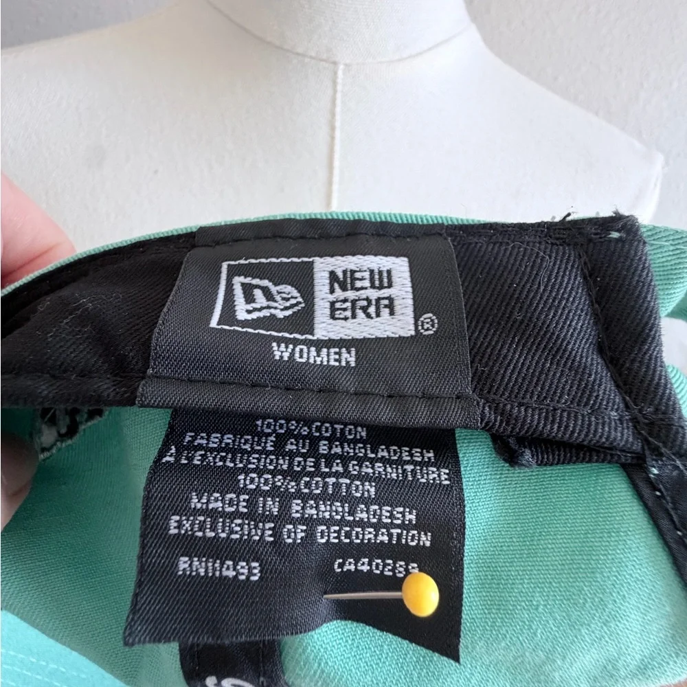 New Era Women's Mint Green Baseball Cap with Embroidered Logo - Picture 5 of 5